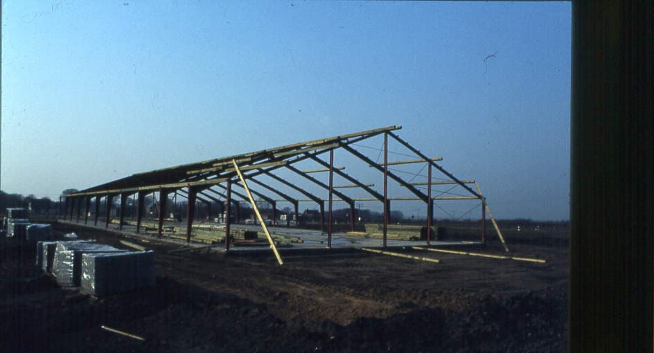 Neubau Werkhalle, 1980