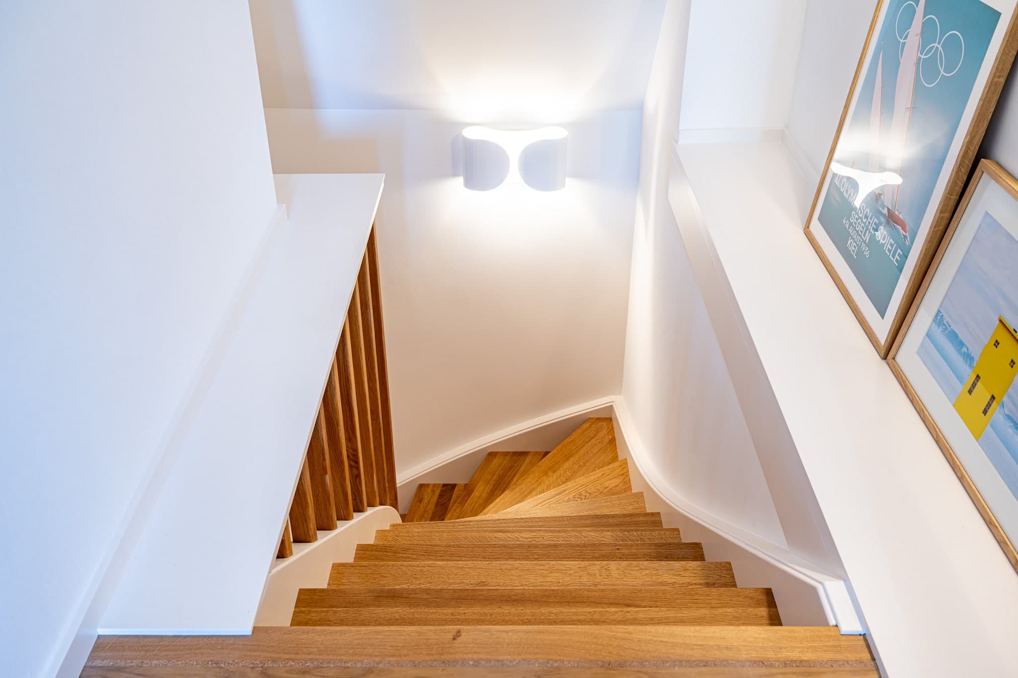 Treppe mit Eichenstufen